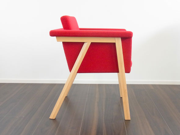 座椅子 デザイン座椅子 脚：クリア/ビニールレザー：ブラック 〔Mona