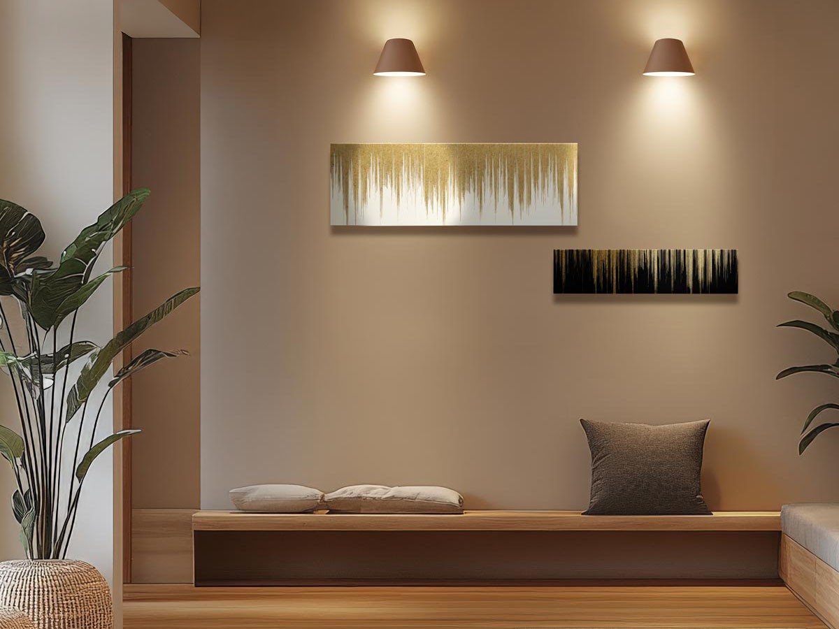 箔一 アートパネル 櫛引 黒 / はくいち アートパネル 櫛引 黒 L （アート・オブジェ > ウォールアート・アートパネル） 3