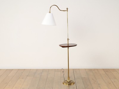 Lloyd's Antiques Real Antique Floor Lamp With Table / ロイズ