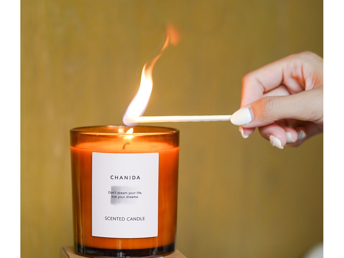 CHANIDA SCENTED CANDLE / チャニダ センティッドキャンドル 150g（チェリー・ローズウッド） （雑貨・その他インテリア家具 > ディフューザー・キャンドル） 10