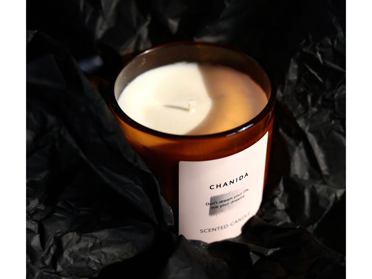 CHANIDA SCENTED CANDLE / チャニダ センティッドキャンドル 150g（ガイアックウッド・檀木） （雑貨・その他インテリア家具 > ディフューザー・キャンドル） 3