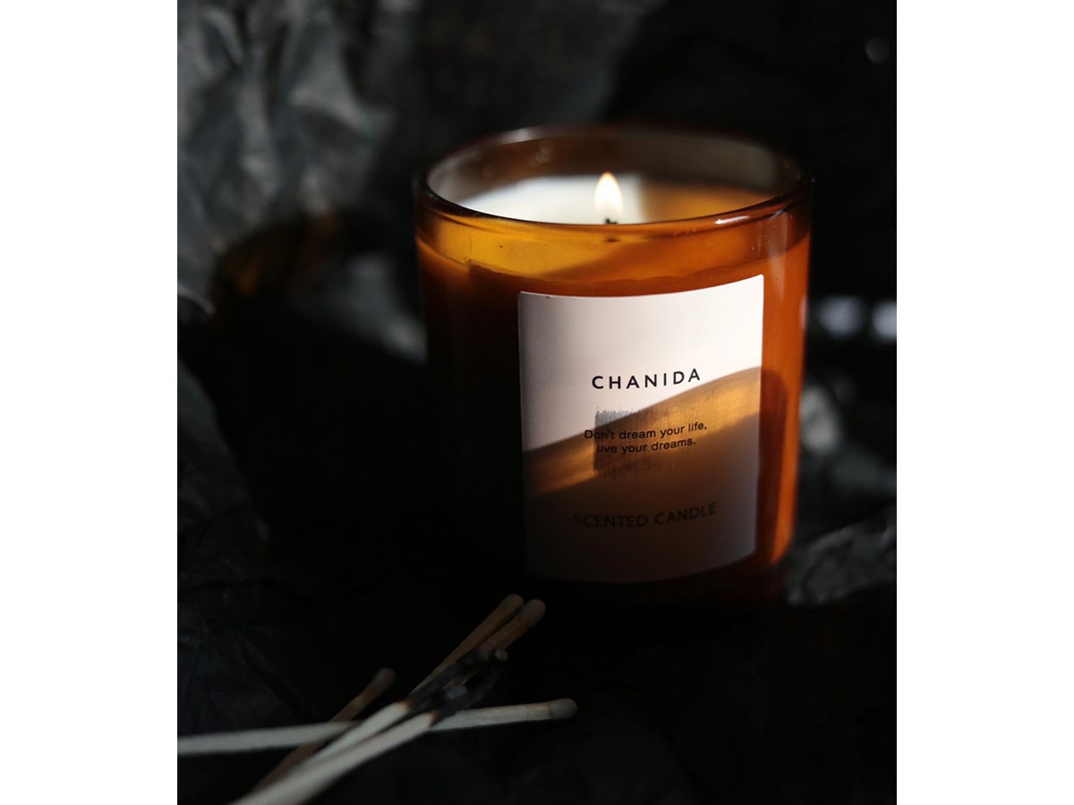 CHANIDA SCENTED CANDLE / チャニダ センティッドキャンドル 150g（ガイアックウッド・檀木） （雑貨・その他インテリア家具 > ディフューザー・キャンドル） 5