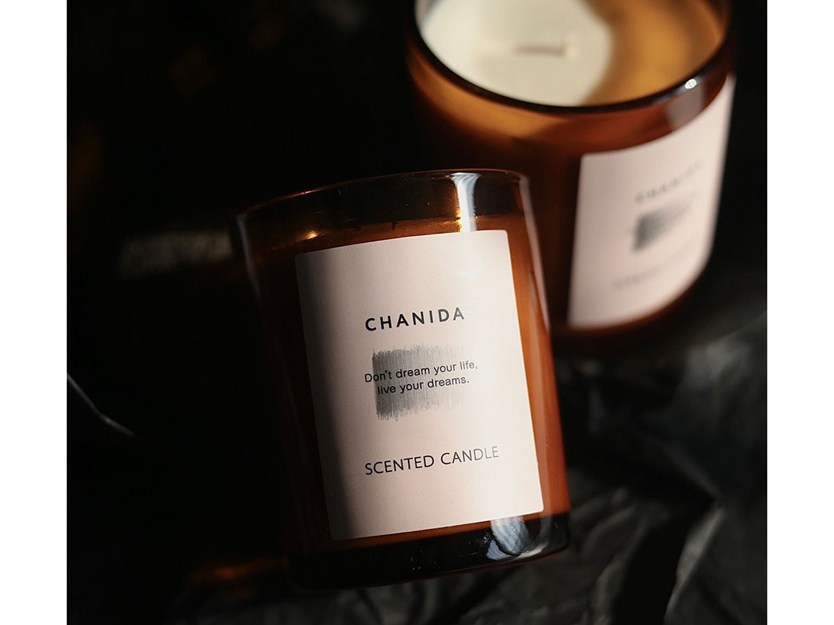 CHANIDA SCENTED CANDLE / チャニダ センティッドキャンドル 150g（ガイアックウッド・檀木） （雑貨・その他インテリア家具 > ディフューザー・キャンドル） 2