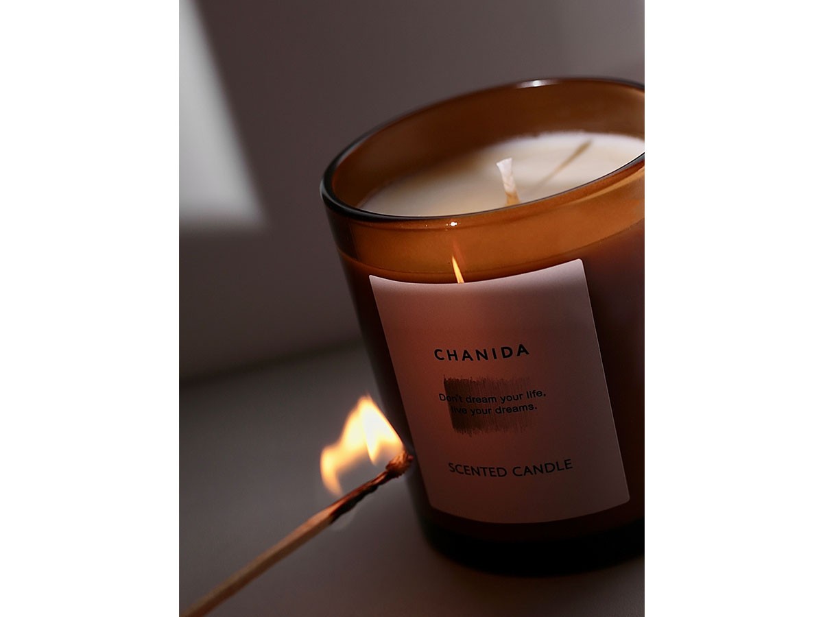 CHANIDA SCENTED CANDLE / チャニダ センティッドキャンドル 150g（ガイアックウッド・檀木） （雑貨・その他インテリア家具 > ディフューザー・キャンドル） 7