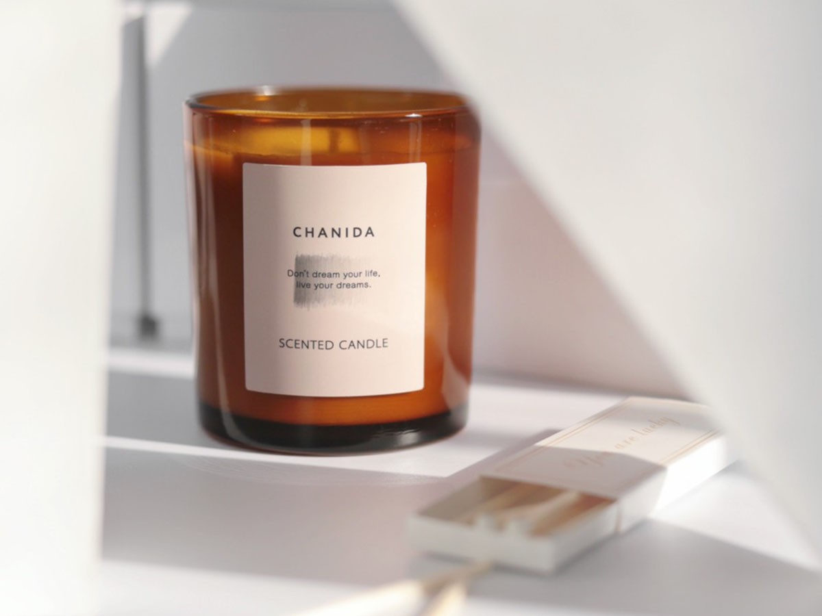 CHANIDA SCENTED CANDLE / チャニダ センティッドキャンドル 150g（チェリー・ローズウッド） （雑貨・その他インテリア家具 > ディフューザー・キャンドル） 6