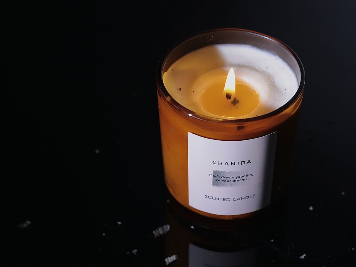 CHANIDA SCENTED CANDLE / チャニダ センティッドキャンドル 150g（ヒノキ・ローズ） （雑貨・その他インテリア家具 > ディフューザー・キャンドル） 13