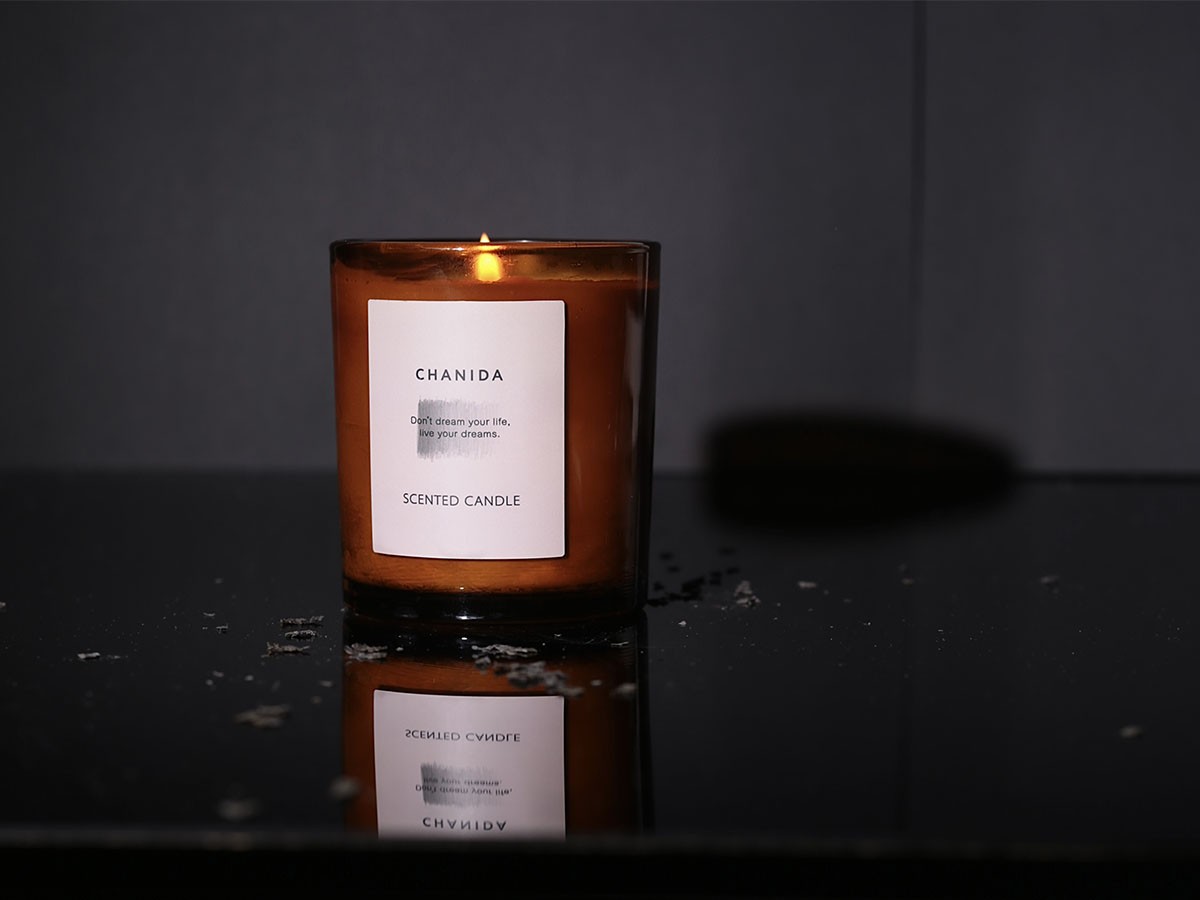 CHANIDA SCENTED CANDLE / チャニダ センティッドキャンドル 150g（ヒノキ・ローズ） （雑貨・その他インテリア家具 > ディフューザー・キャンドル） 3