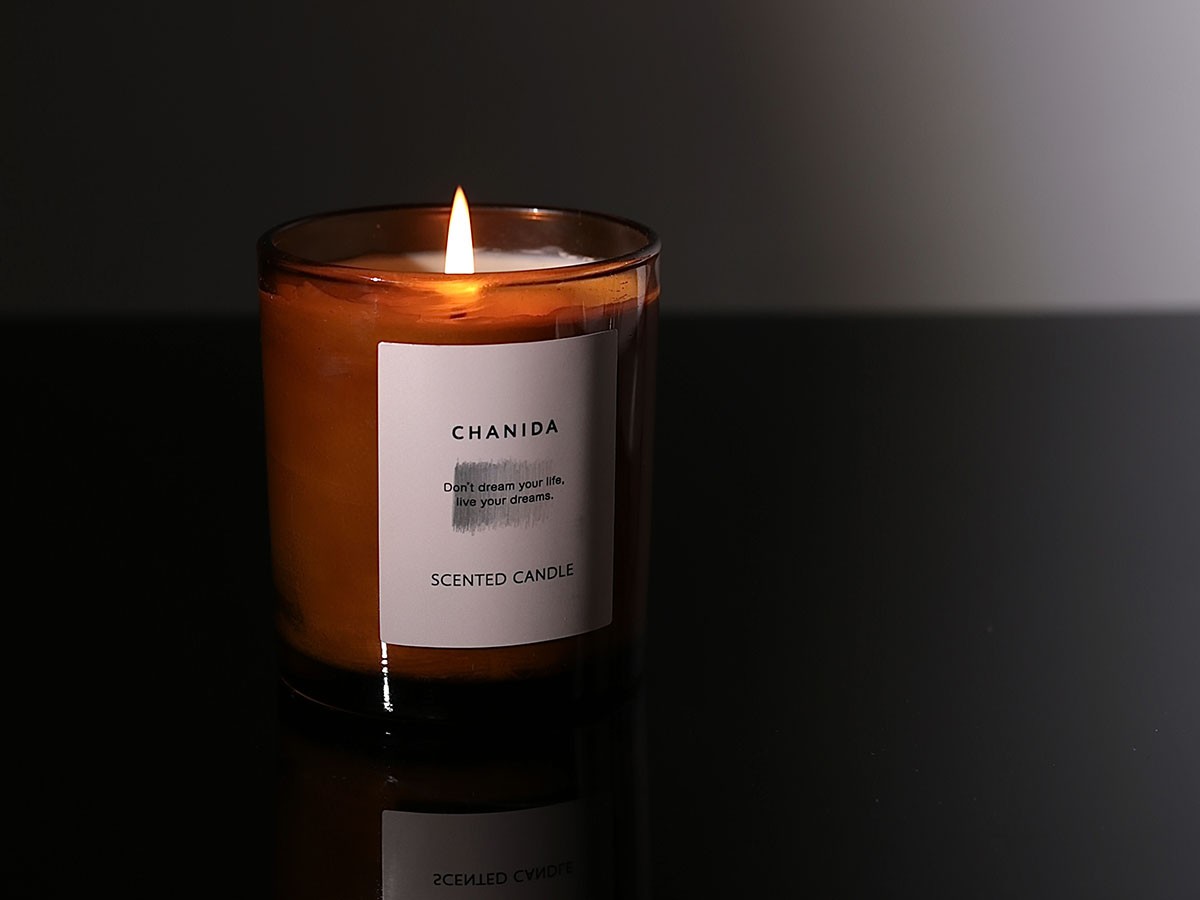 CHANIDA SCENTED CANDLE / チャニダ センティッドキャンドル 150g（ヒノキ・ローズ） （雑貨・その他インテリア家具 > ディフューザー・キャンドル） 7