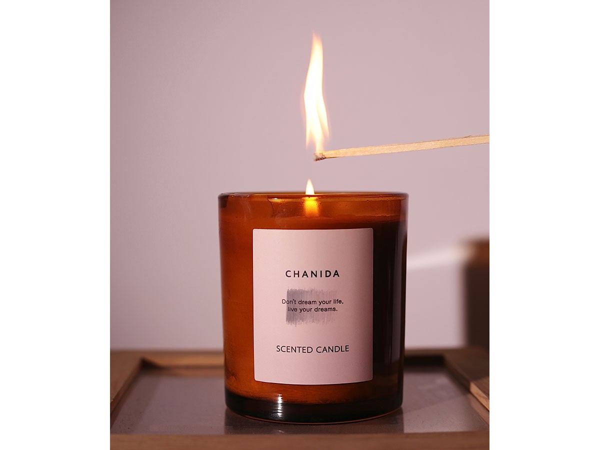 CHANIDA SCENTED CANDLE / チャニダ センティッドキャンドル 150g（ヘーゼルナッツ・アールグレイ） （雑貨・その他インテリア家具 > ディフューザー・キャンドル） 5