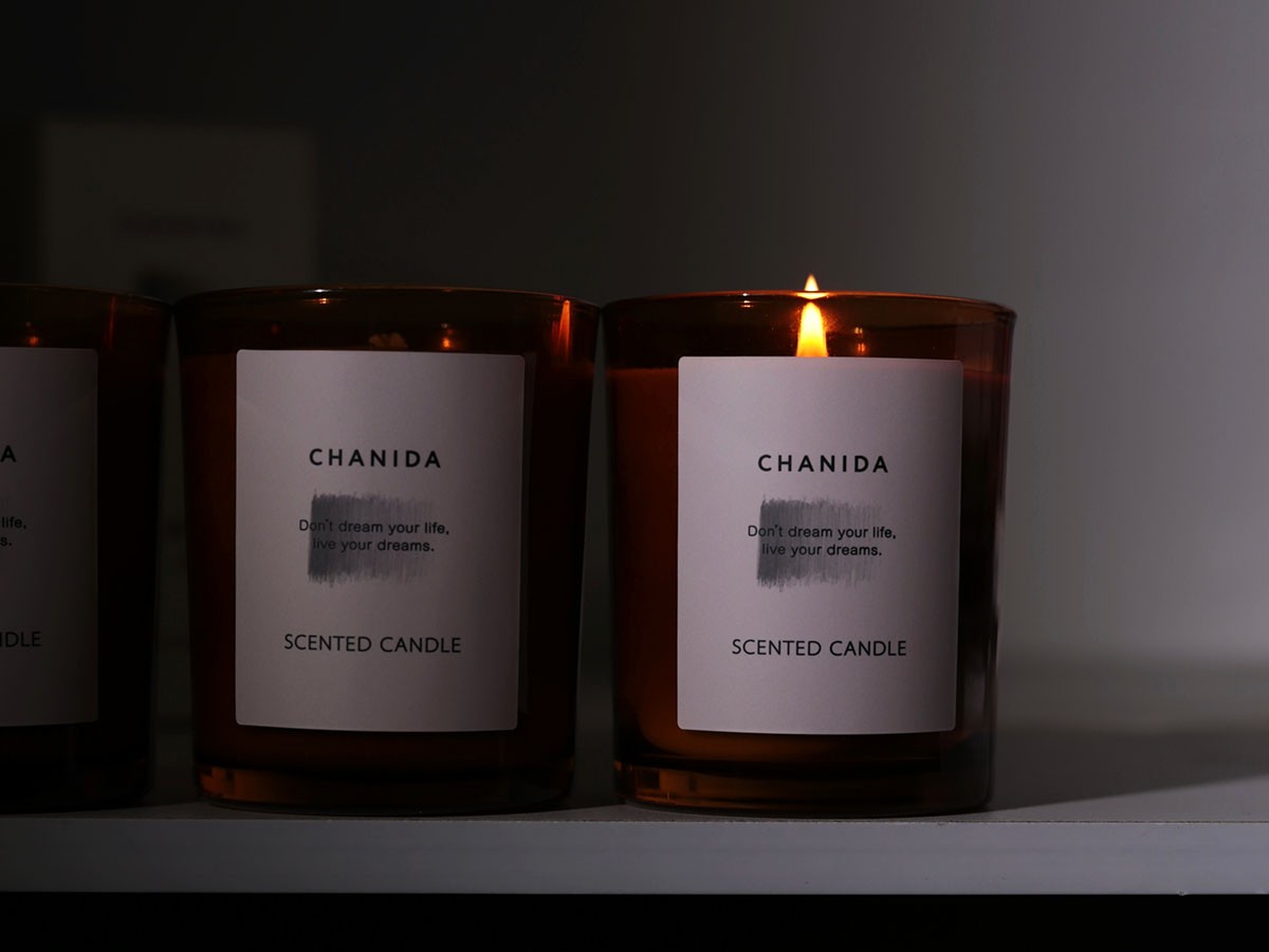 CHANIDA SCENTED CANDLE / チャニダ センティッドキャンドル 150g（ガイアックウッド・檀木） （雑貨・その他インテリア家具 > ディフューザー・キャンドル） 8