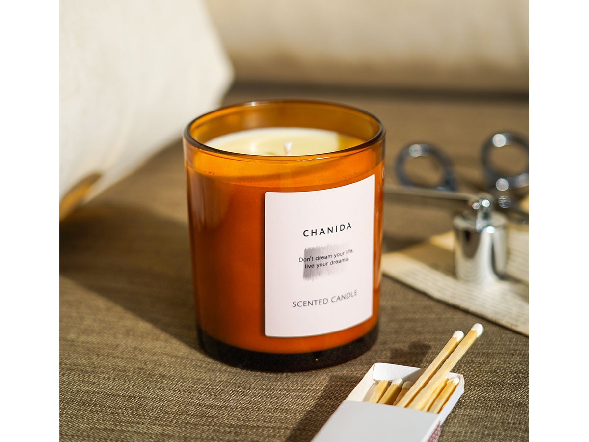 CHANIDA SCENTED CANDLE / チャニダ センティッドキャンドル 150g（ヘーゼルナッツ・アールグレイ） （雑貨・その他インテリア家具 > ディフューザー・キャンドル） 4