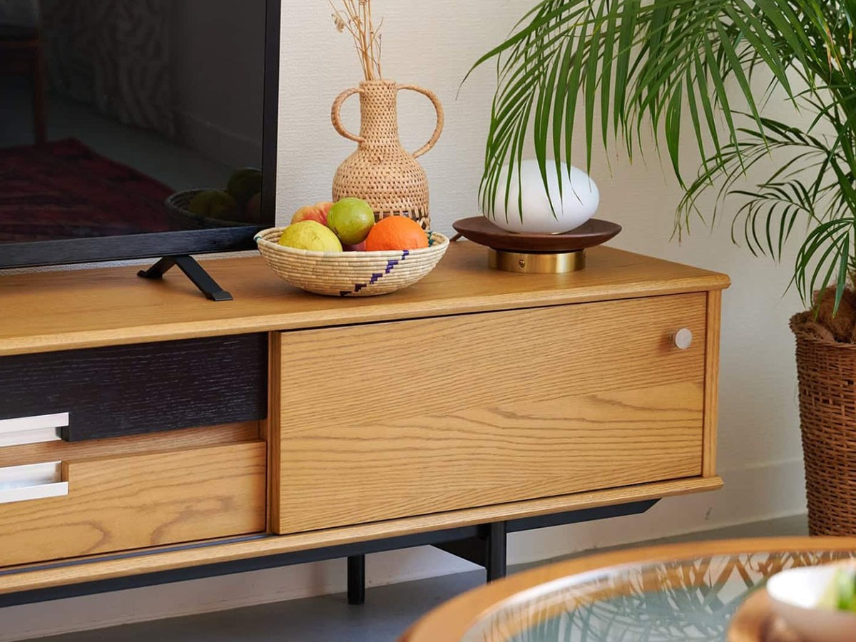 JOURNAL STANDARD FURNITURE HABITAT TV BOARD / ジャーナルスタンダードファニチャー ハビタ テレビボード 幅180cm （テレビボード・テレビ台 > テレビ台・ローボード） 6