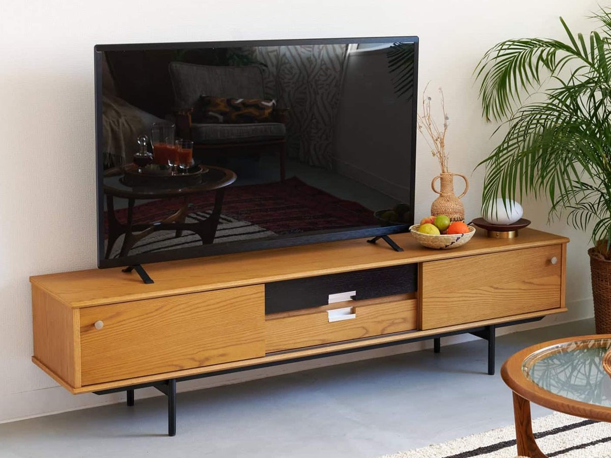 JOURNAL STANDARD FURNITURE HABITAT TV BOARD / ジャーナルスタンダードファニチャー ハビタ テレビボード 幅180cm （テレビボード・テレビ台 > テレビ台・ローボード） 2