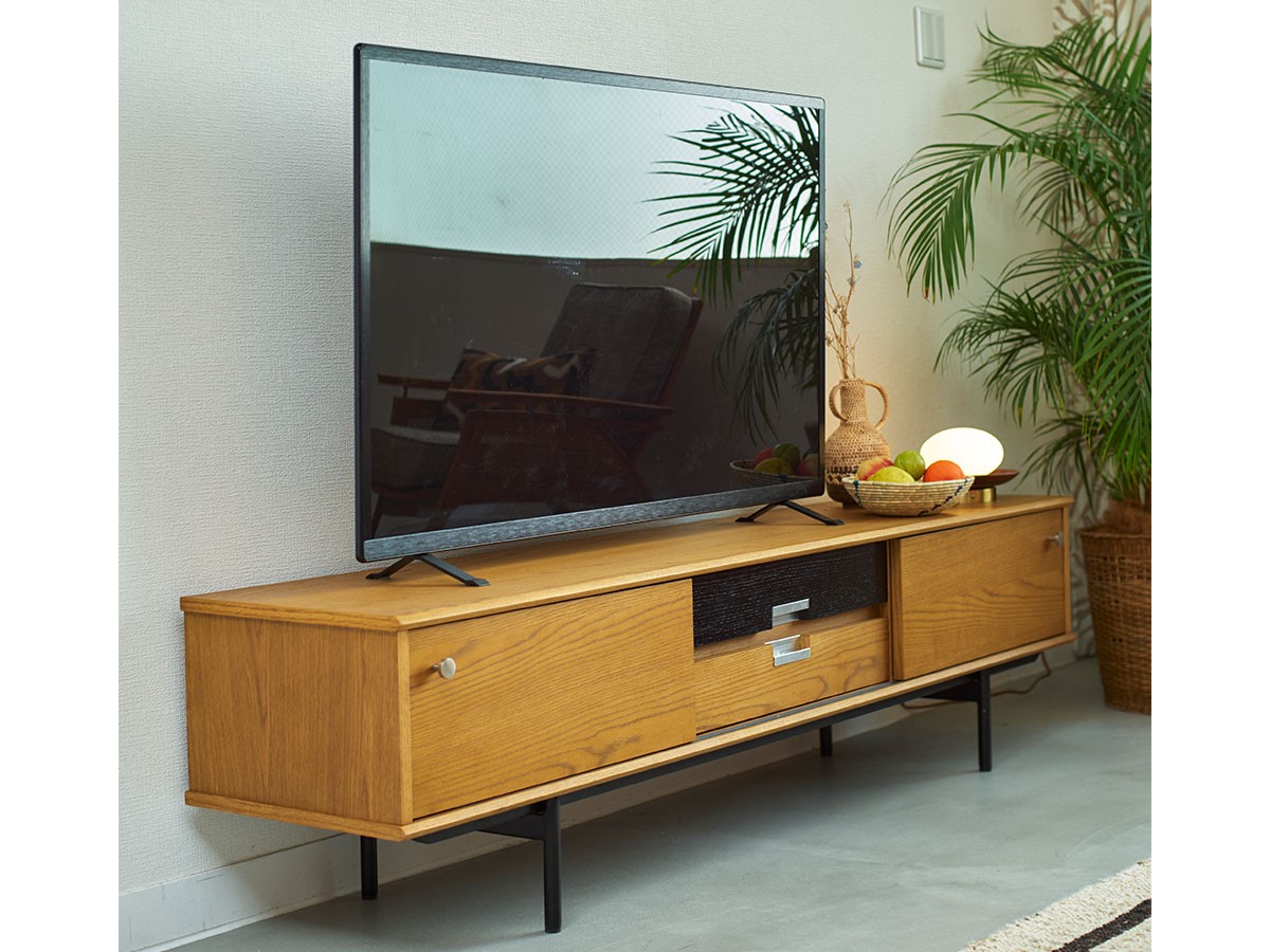 JOURNAL STANDARD FURNITURE HABITAT TV BOARD / ジャーナルスタンダードファニチャー ハビタ テレビボード 幅180cm （テレビボード・テレビ台 > テレビ台・ローボード） 4