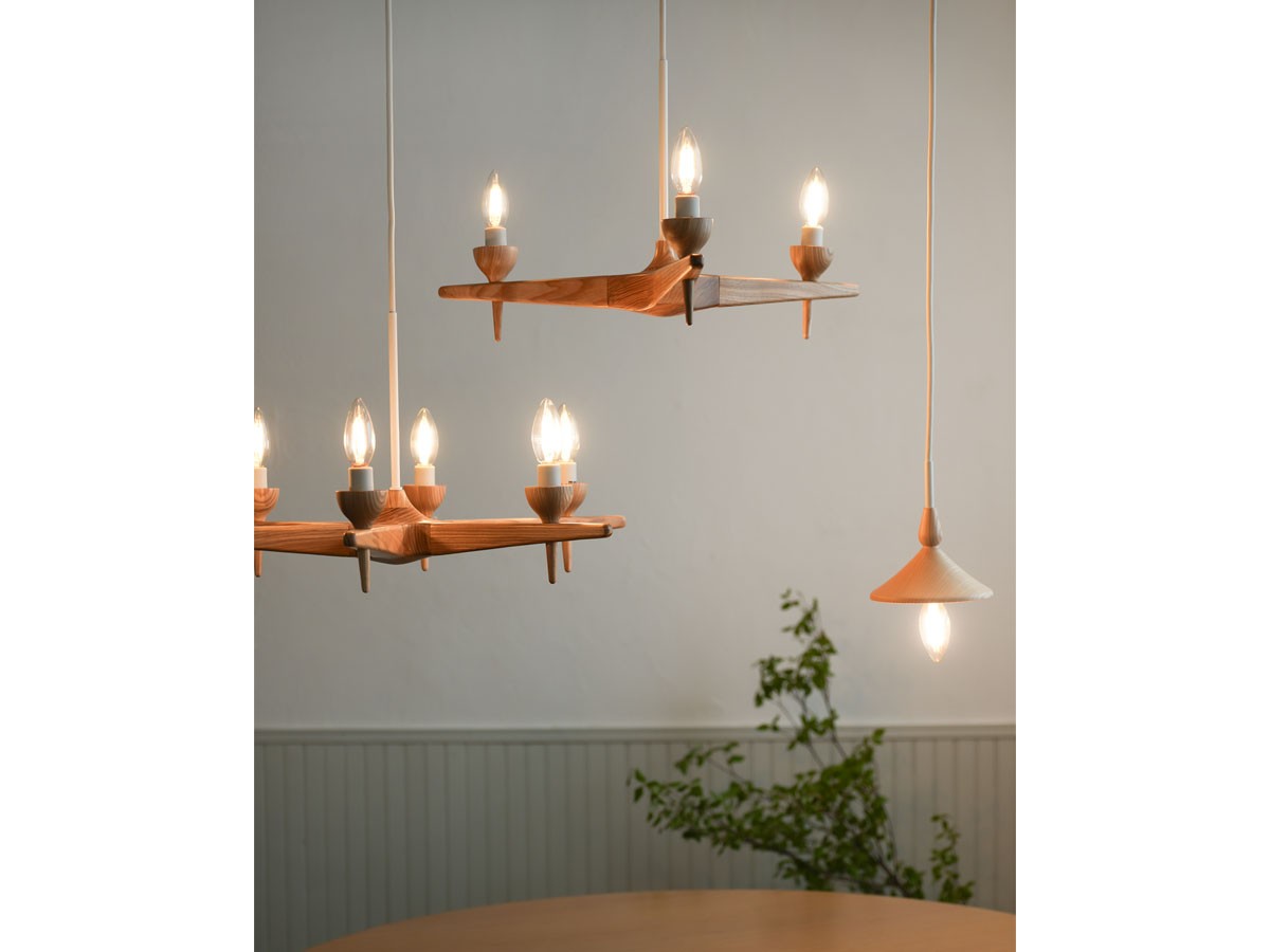 Slojd Wood Chandelier / スロイド ウッドシャンデリア 3灯 （ライト・照明 > シャンデリア） 12