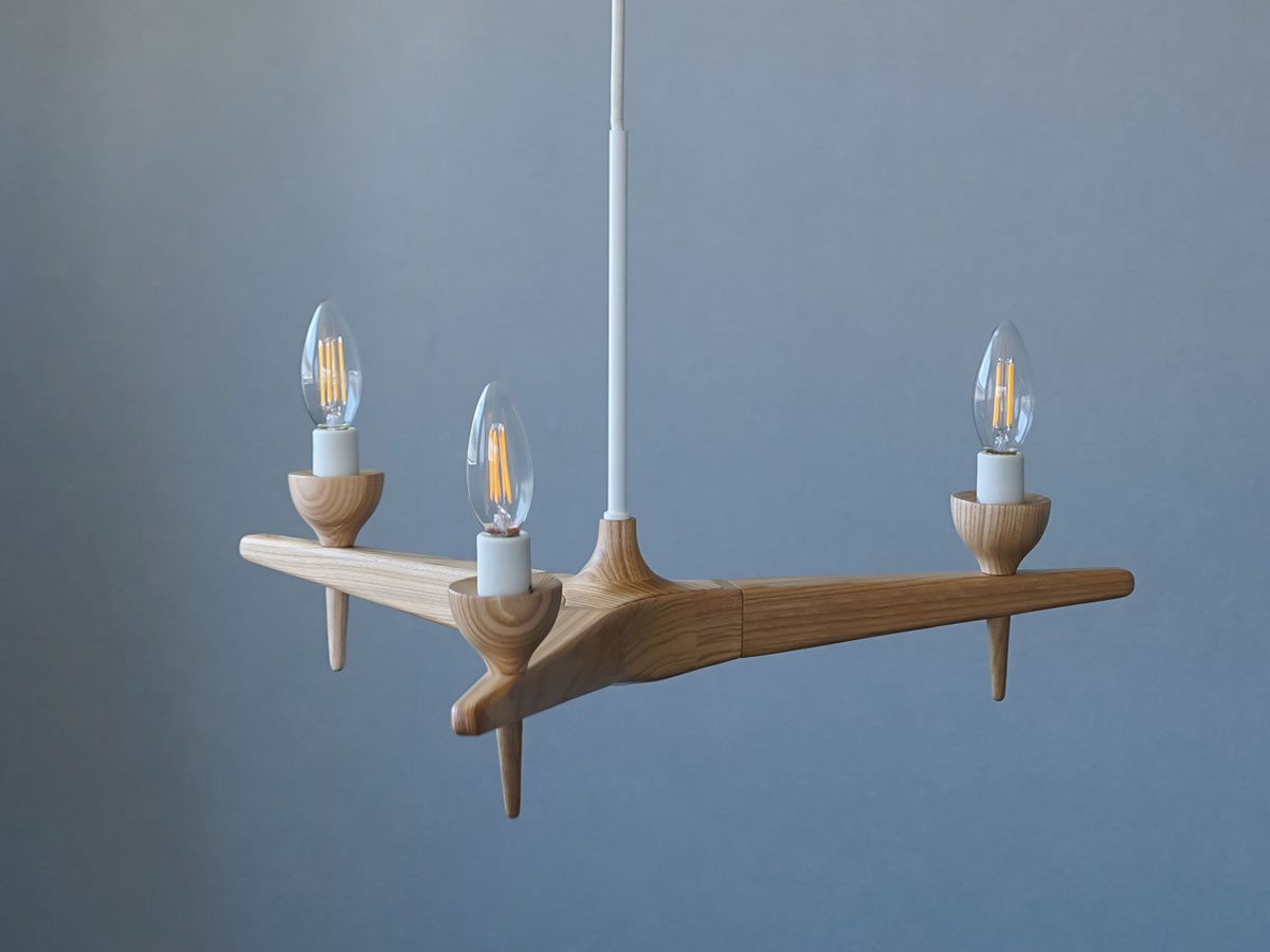 Slojd Wood Chandelier / スロイド ウッドシャンデリア 3灯 （ライト・照明 > シャンデリア） 23