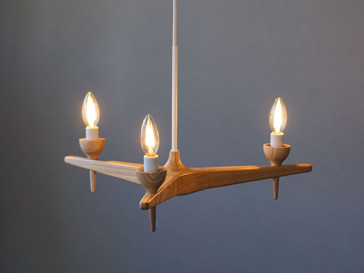Slojd Wood Chandelier / スロイド ウッドシャンデリア 3灯 （ライト・照明 > シャンデリア） 24