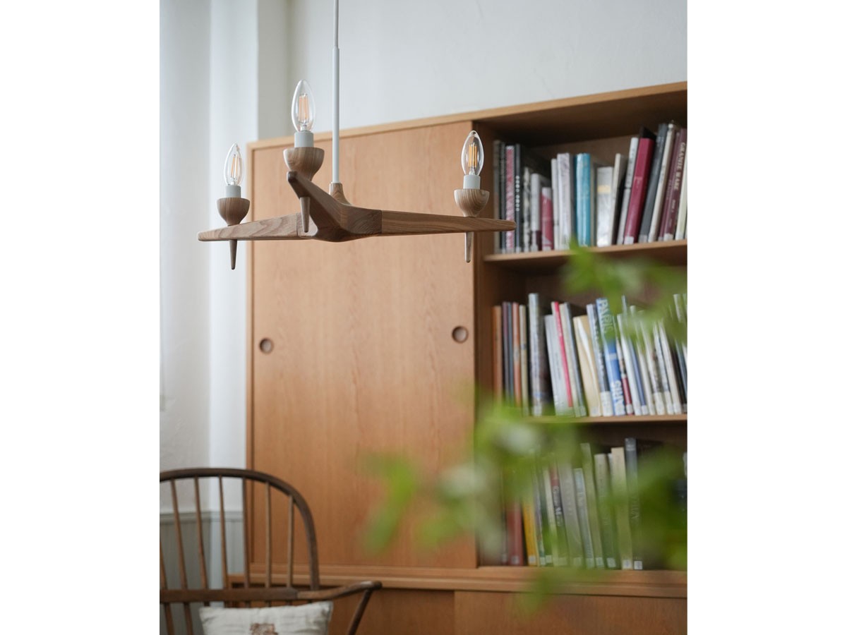 Slojd Wood Chandelier / スロイド ウッドシャンデリア 3灯 （ライト・照明 > シャンデリア） 8