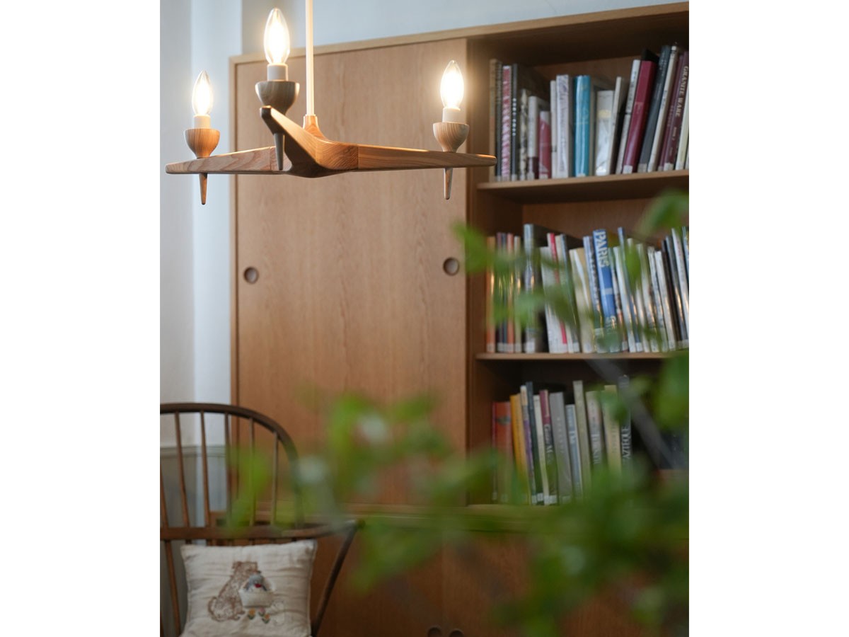 Slojd Wood Chandelier / スロイド ウッドシャンデリア 3灯 （ライト・照明 > シャンデリア） 9