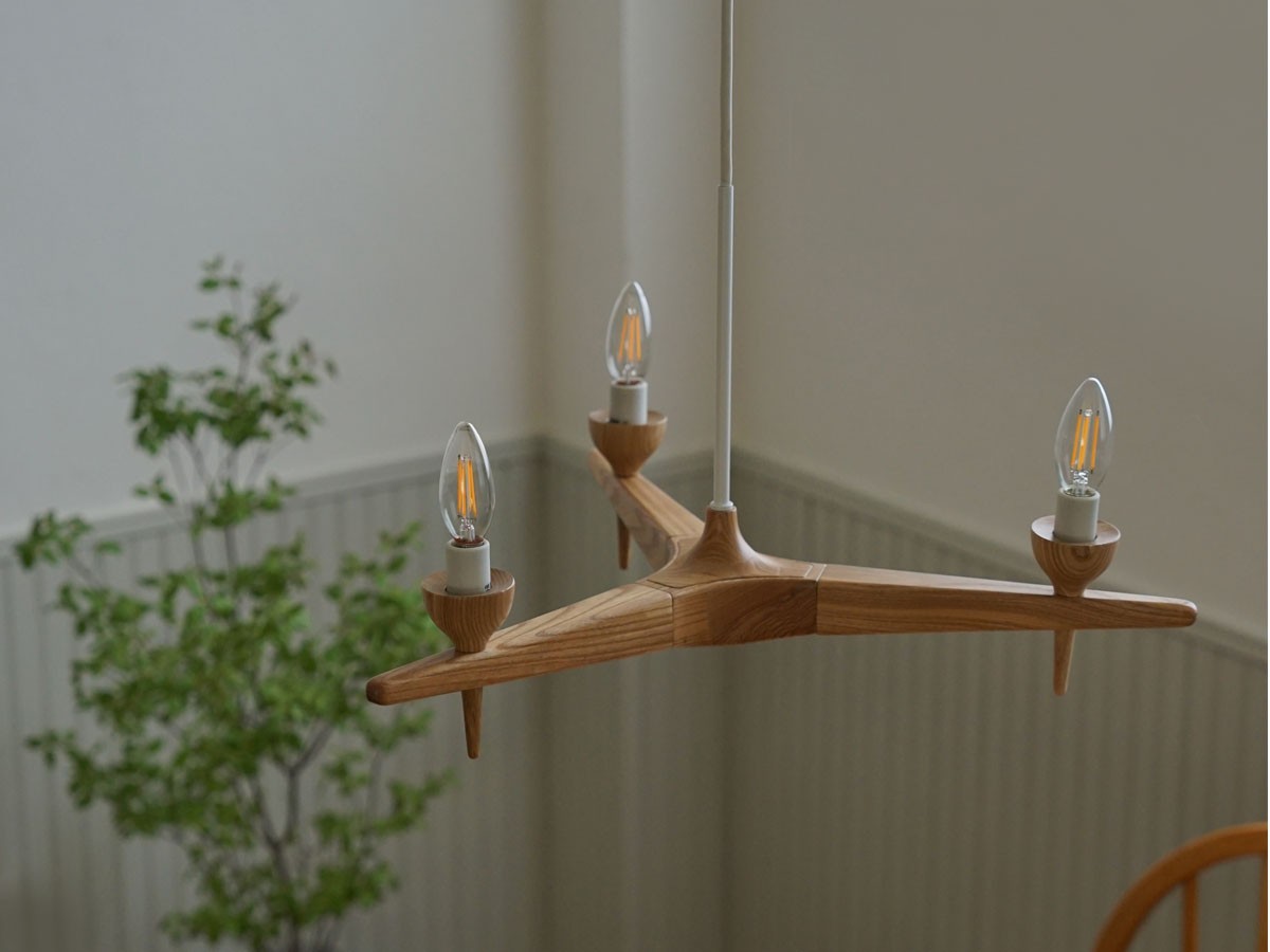 Slojd Wood Chandelier / スロイド ウッドシャンデリア 3灯 （ライト・照明 > シャンデリア） 6