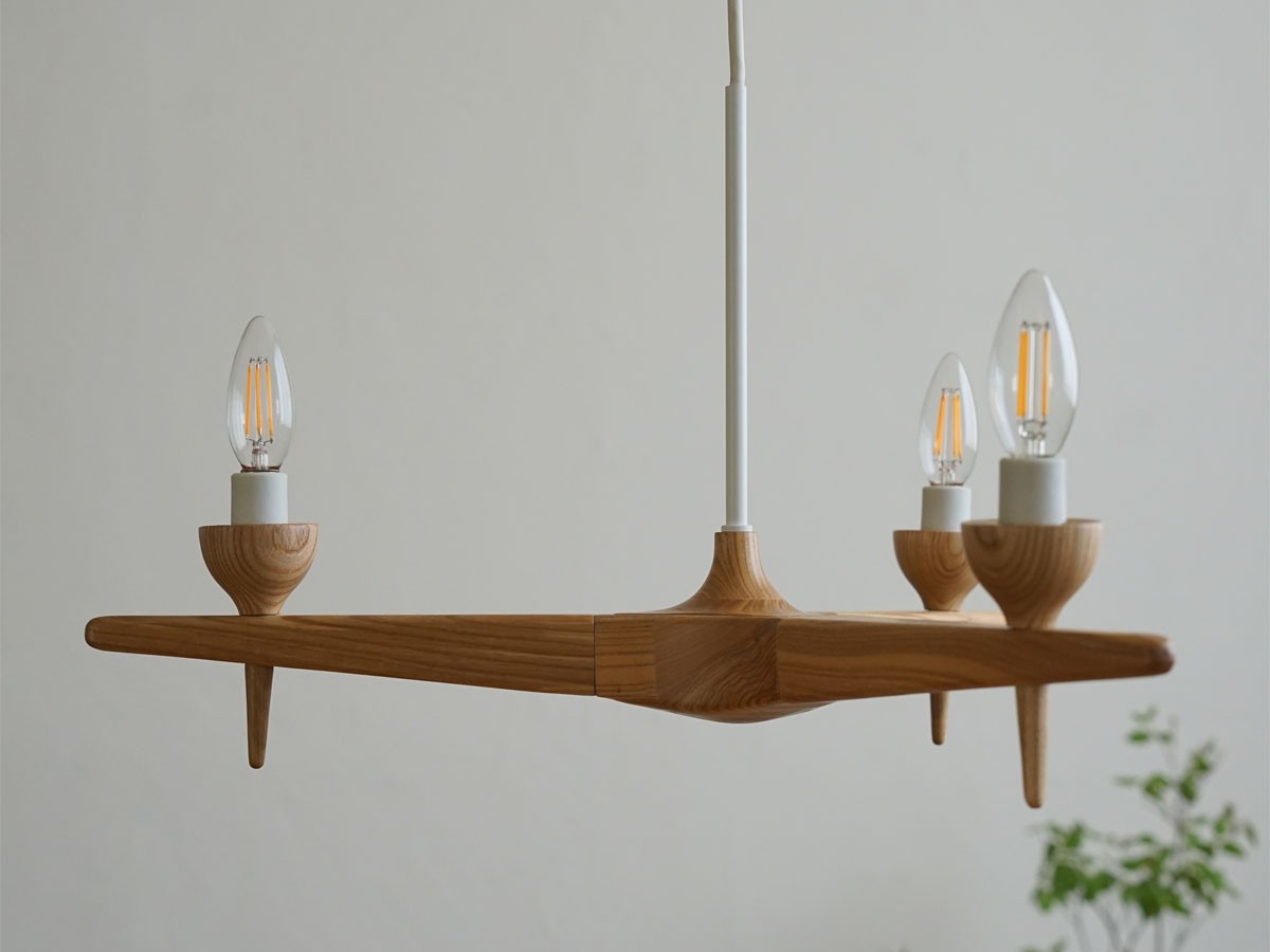 Slojd Wood Chandelier / スロイド ウッドシャンデリア 3灯 （ライト・照明 > シャンデリア） 7