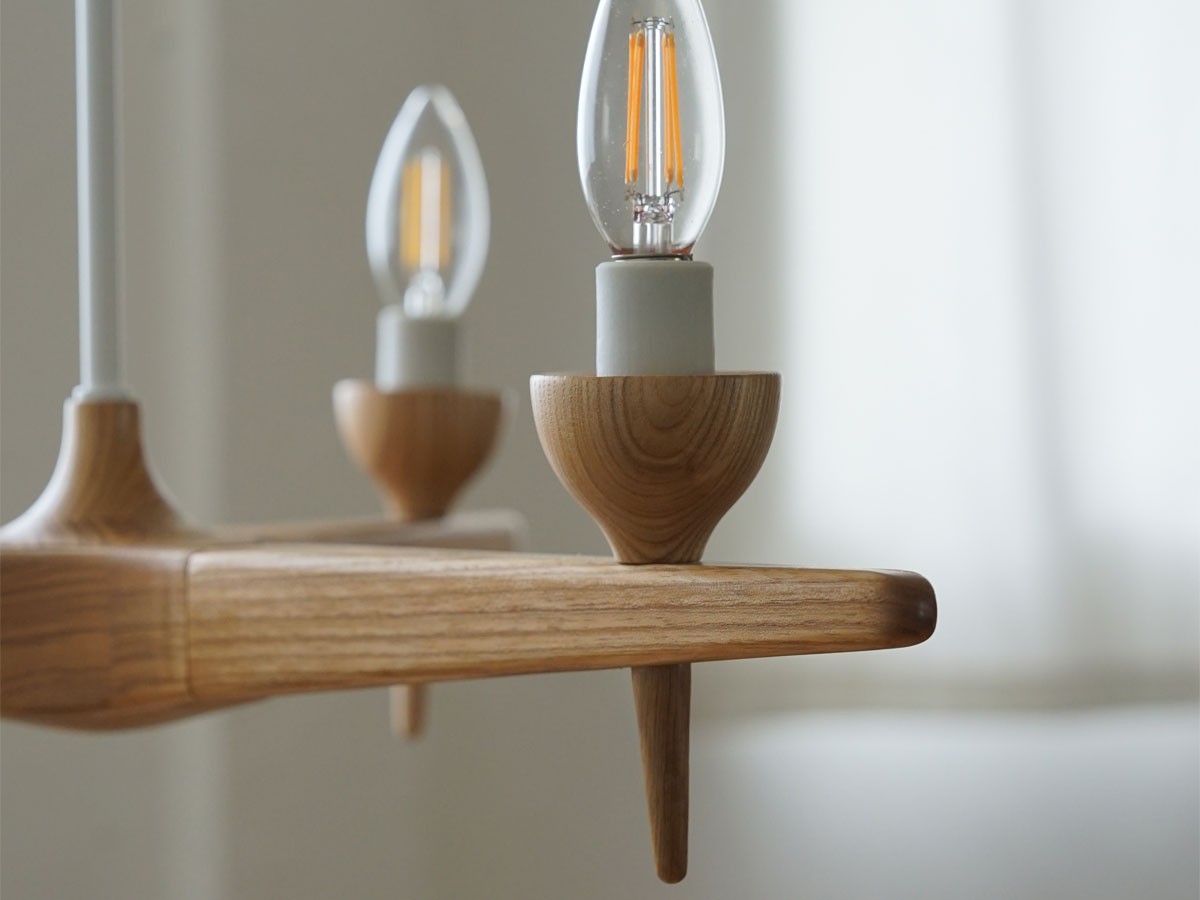 Slojd Wood Chandelier / スロイド ウッドシャンデリア 3灯 （ライト・照明 > シャンデリア） 14