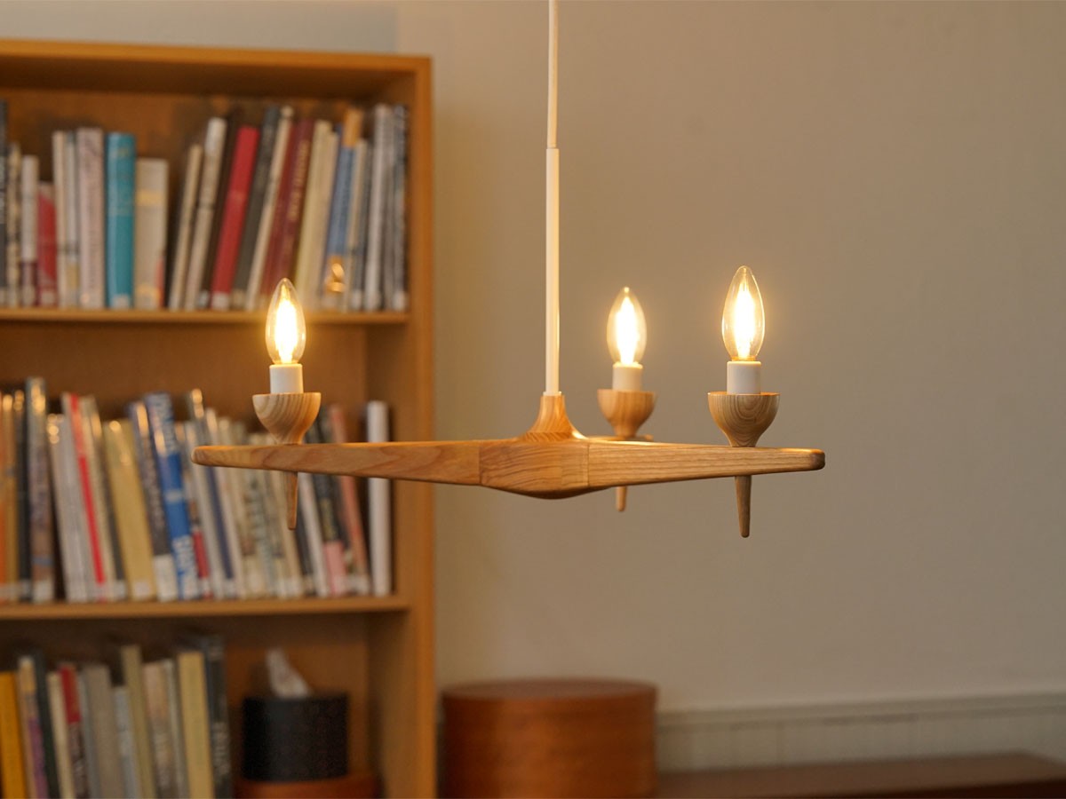 Slojd Wood Chandelier / スロイド ウッドシャンデリア 3灯 （ライト・照明 > シャンデリア） 10
