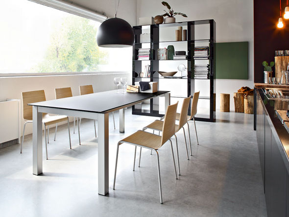 [美品] Calligaris カリガリス 伸長式 ダイニングテーブル椅子別売り カリガリス デュッカ 伸長式ダイニングテーブル (セラミック