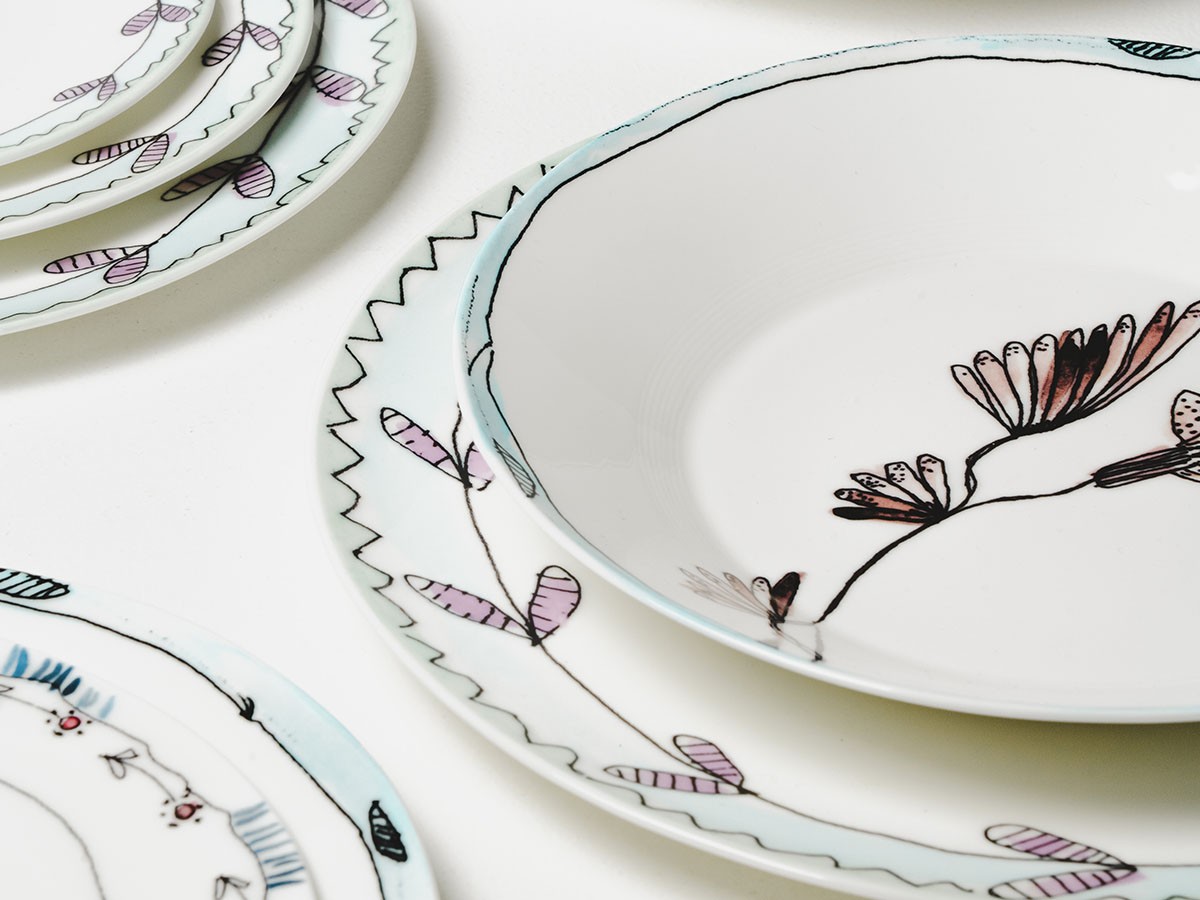 MIDNIGHT FLOWERS by MARNI
Deep Plate M Camelia Aubergine / ミッドナイトフラワーズ バイ マルニ
ディーププレート M カメリアオーバージーン 22cm （食器・テーブルウェア > お椀・ボウル） 5