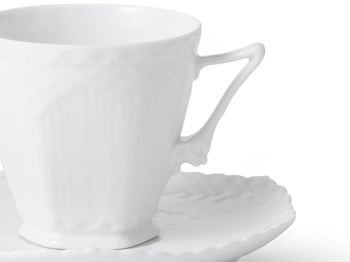 Royal Copenhagen White Fluted Full Lace
Coffee Cup &  Saucer / ロイヤル コペンハーゲン ホワイトフルーテッド フルレース コーヒーカップ & ソーサー （食器・テーブルウェア > コーヒーカップ・ティーカップ） 2