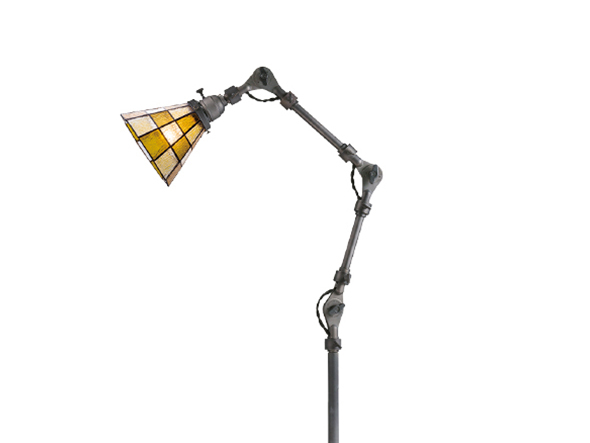 CUSTOM SERIES
Engineer Side Floor Lamp × Stained Glass Checker / カスタムシリーズ
エンジニアサイドフロアランプ × ステンドグラス（チェッカー） （ライト・照明 > フロアライト・フロアスタンド） 2