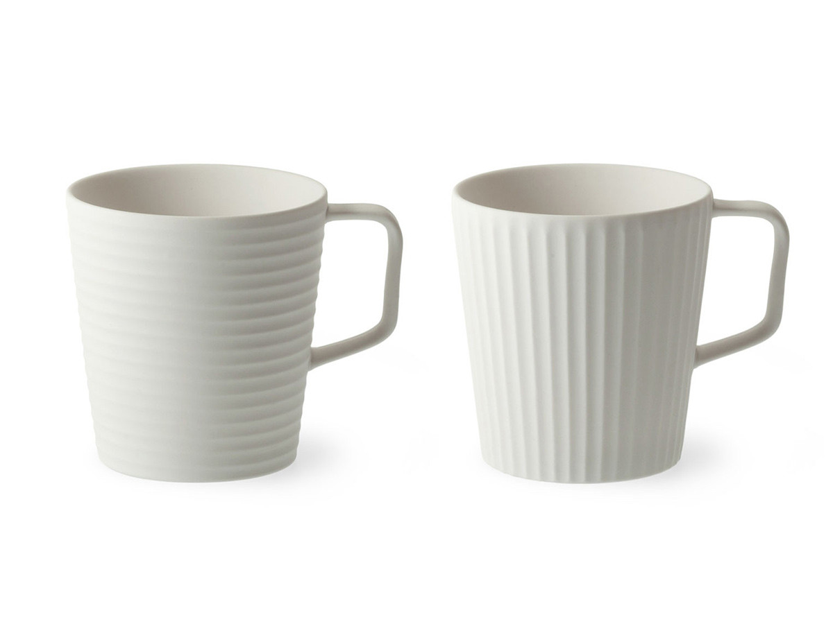 LIVING TALK Mugcup Pair Hakusa