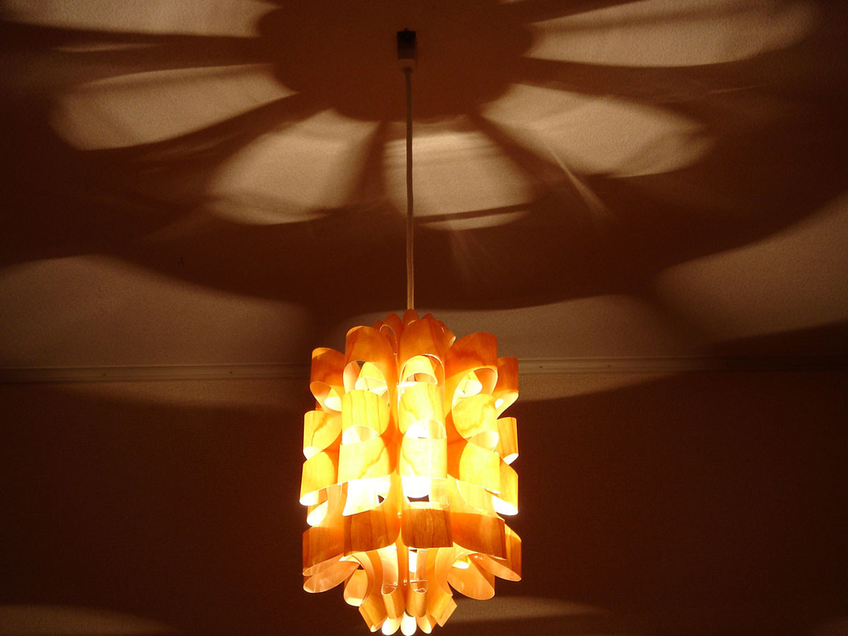 TOSHIYUKI TANI P.P. WOOD LAMP SHADE Matsu-wood / 谷 俊幸 P.P.
