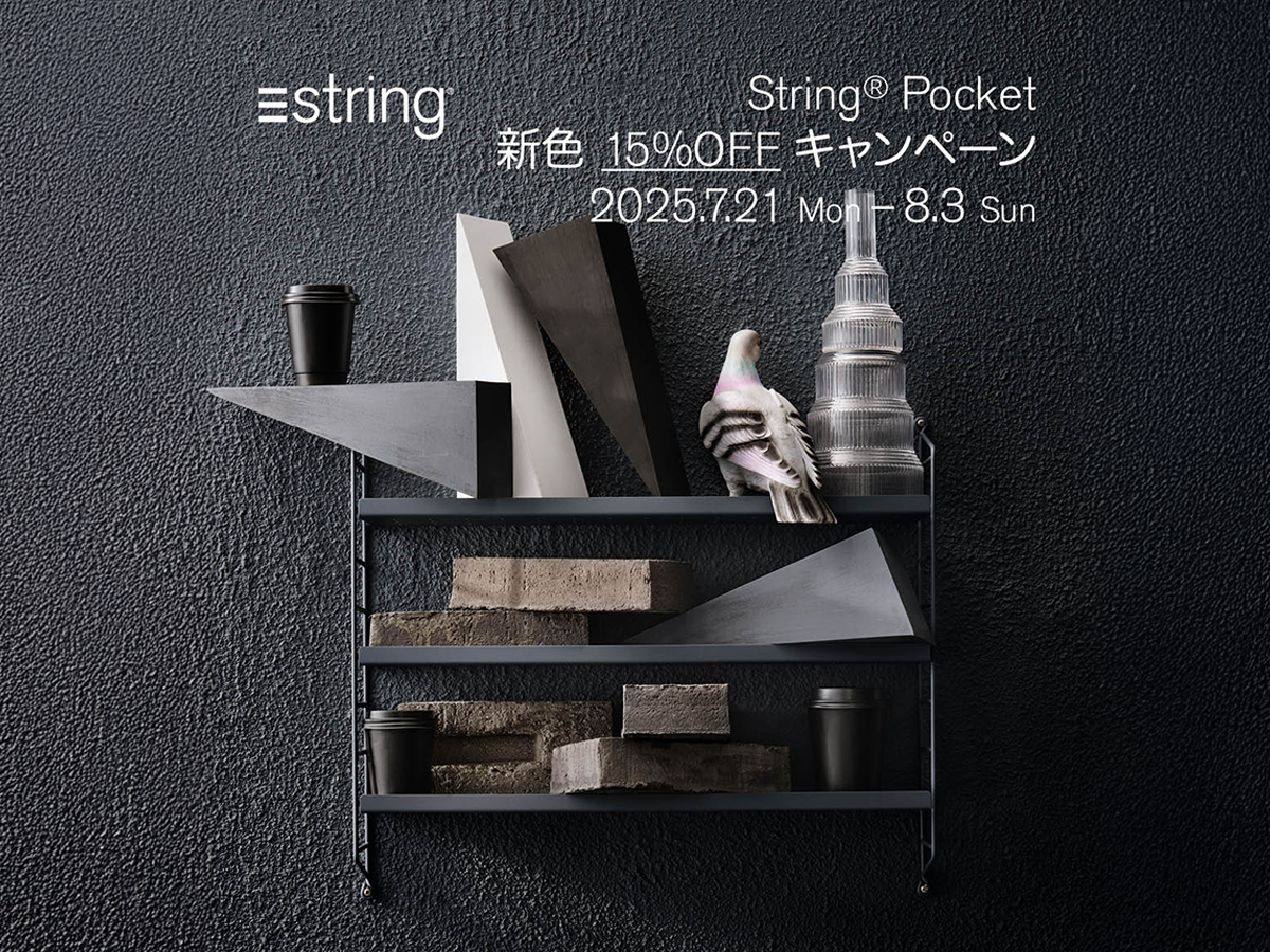 String Furniture String Poket
New Color Campaign 2025 / ストリングファニチャー ストリング ポケット メタル （収納家具 > 壁掛け収納） 3