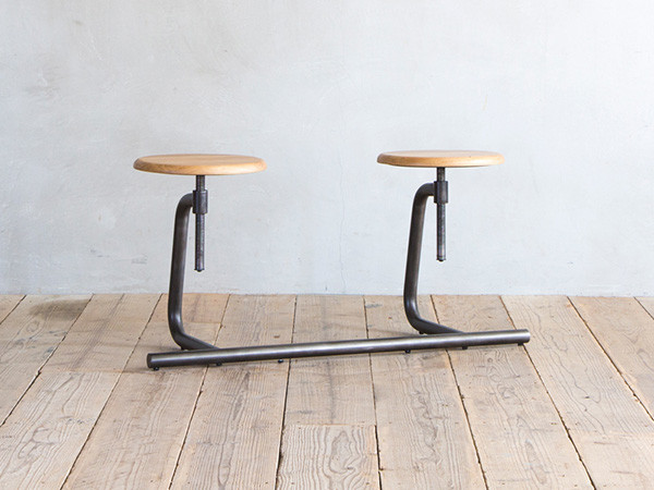 Knot antiques T-PACK STOOL BENCH 2P / ノットアンティークス ティーパック スツールベンチ 2人掛け（オーク材） （チェア・椅子 > ベンチ） 1