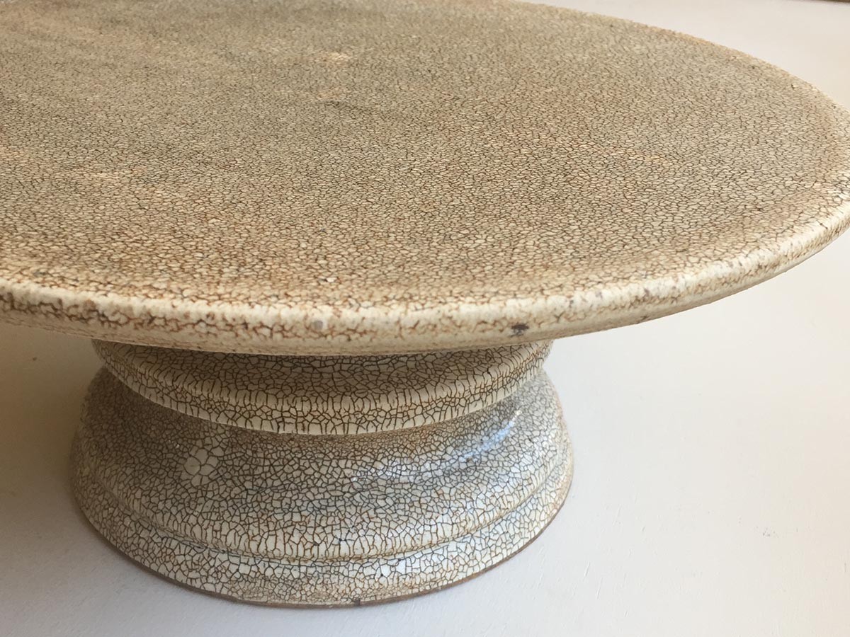 MISHIM POTTERY CREATION fractal cake stand L sabi / ミシンポタリークリエイション フラクタル ケーキスタンド L（サビ） （食器・テーブルウェア > ケーキスタンド） 30