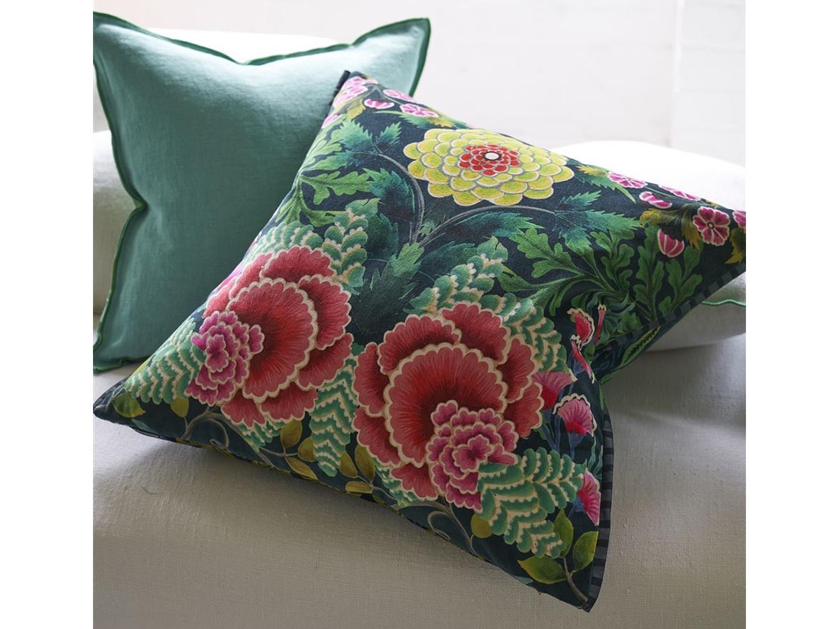 DESIGNERS GUILD Brocart Decoratif Velours Cushion / デザイナーズギルド ブロケード デコラティヴ ヴェロア クッション 55 × 55cm （クッション > クッション・クッションカバー） 7