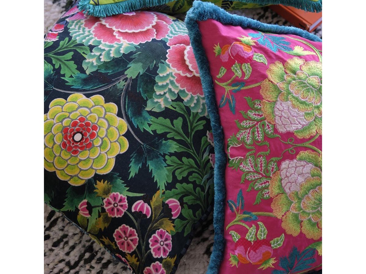 DESIGNERS GUILD Brocart Decoratif Velours Cushion / デザイナーズギルド ブロケード デコラティヴ ヴェロア クッション 55 × 55cm （クッション > クッション・クッションカバー） 9