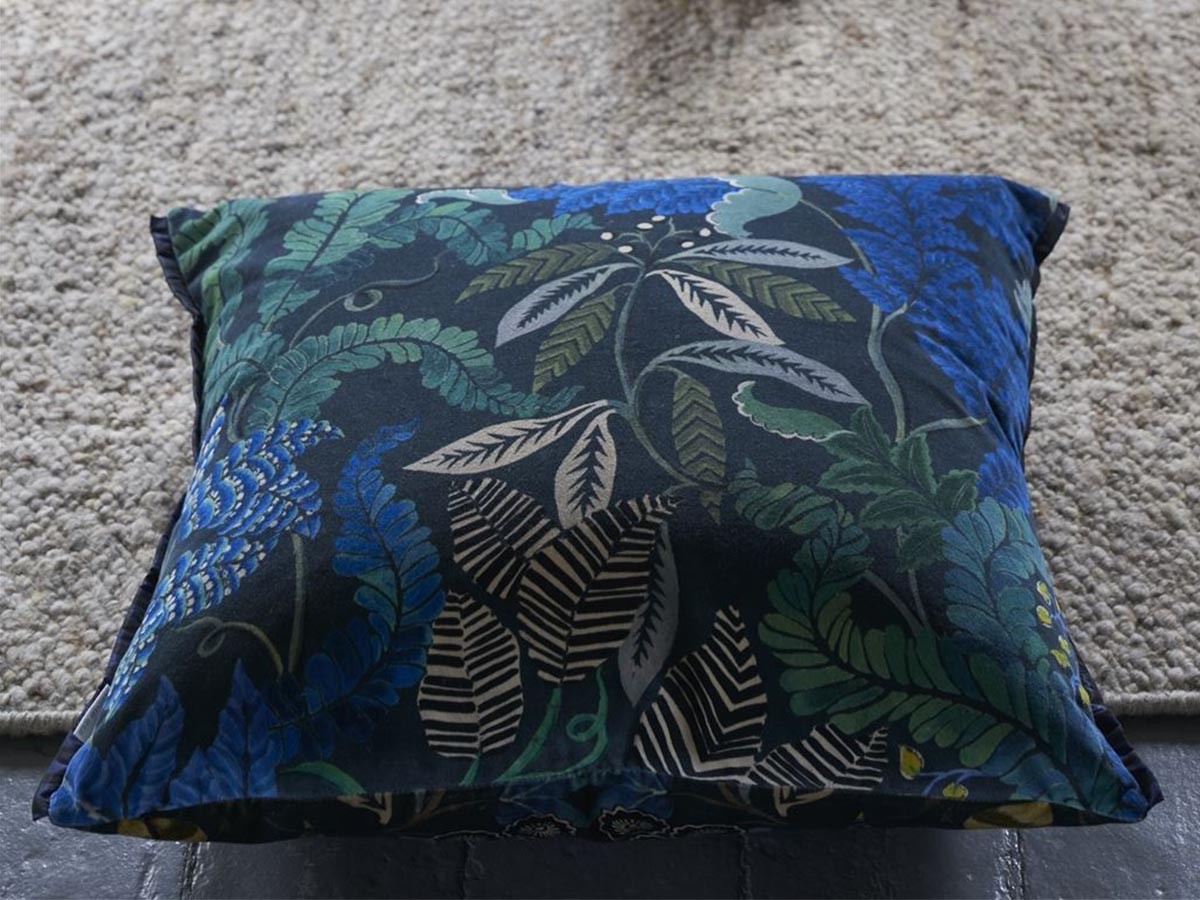 DESIGNERS GUILD Brocart Decoratif Velours Cushion / デザイナーズギルド ブロケード デコラティヴ ヴェロア クッション 55 × 55cm （クッション > クッション・クッションカバー） 12