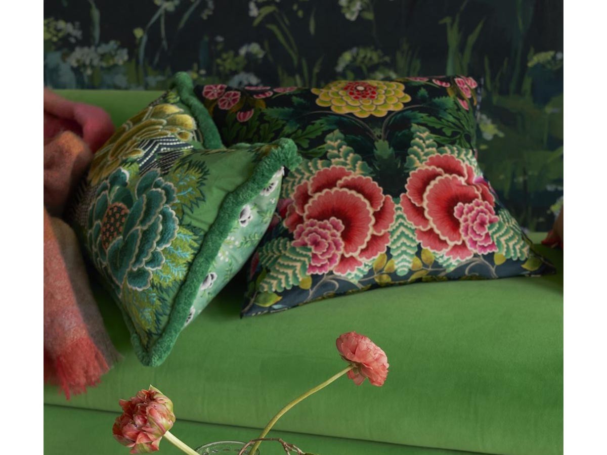 DESIGNERS GUILD Brocart Decoratif Velours Cushion / デザイナーズギルド ブロケード デコラティヴ ヴェロア クッション 55 × 55cm （クッション > クッション・クッションカバー） 6