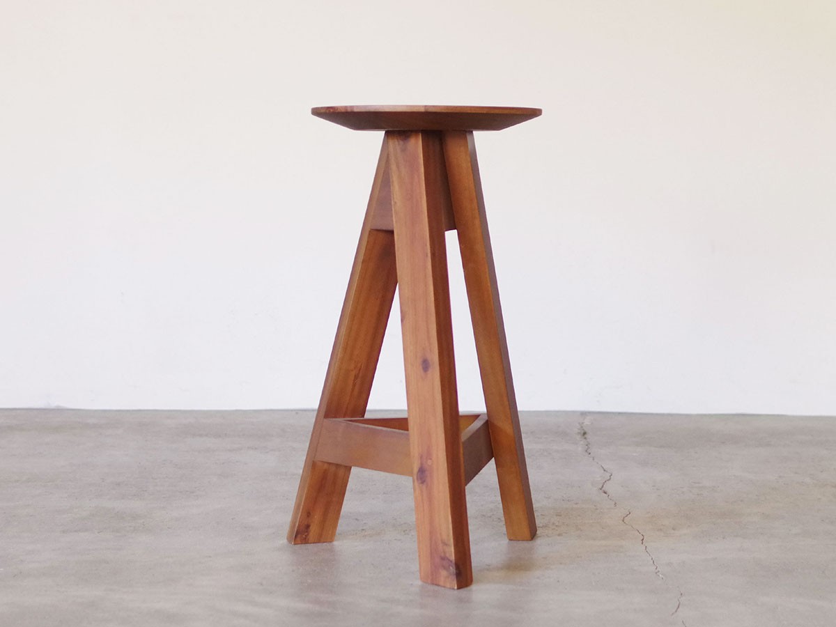 LIFE FURNITURE AW ACASIA HIGH STOOL / ライフファニチャー AW アカシア ハイスツール （チェア・椅子 > カウンターチェア・バーチェア） 3