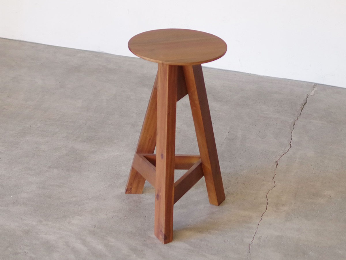 LIFE FURNITURE AW ACASIA HIGH STOOL / ライフファニチャー AW アカシア ハイスツール （チェア・椅子 > カウンターチェア・バーチェア） 4