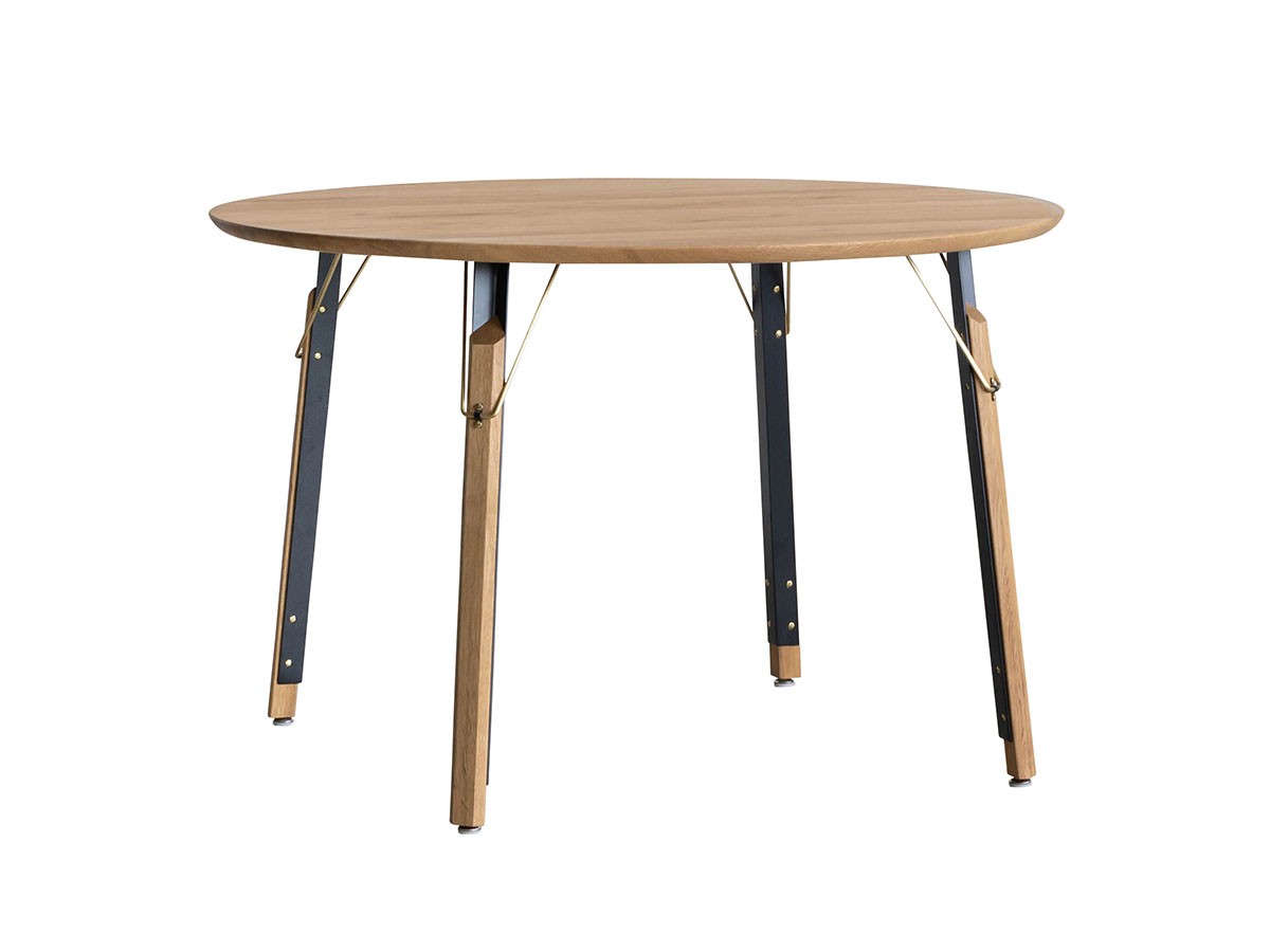 Easy Life MEATH DINING TABLE / イージーライフ ミース ダイニングテーブル
ラウンド天板（直径120cm）+ No.6脚（クラフト脚） （テーブル > ダイニングテーブル） 1