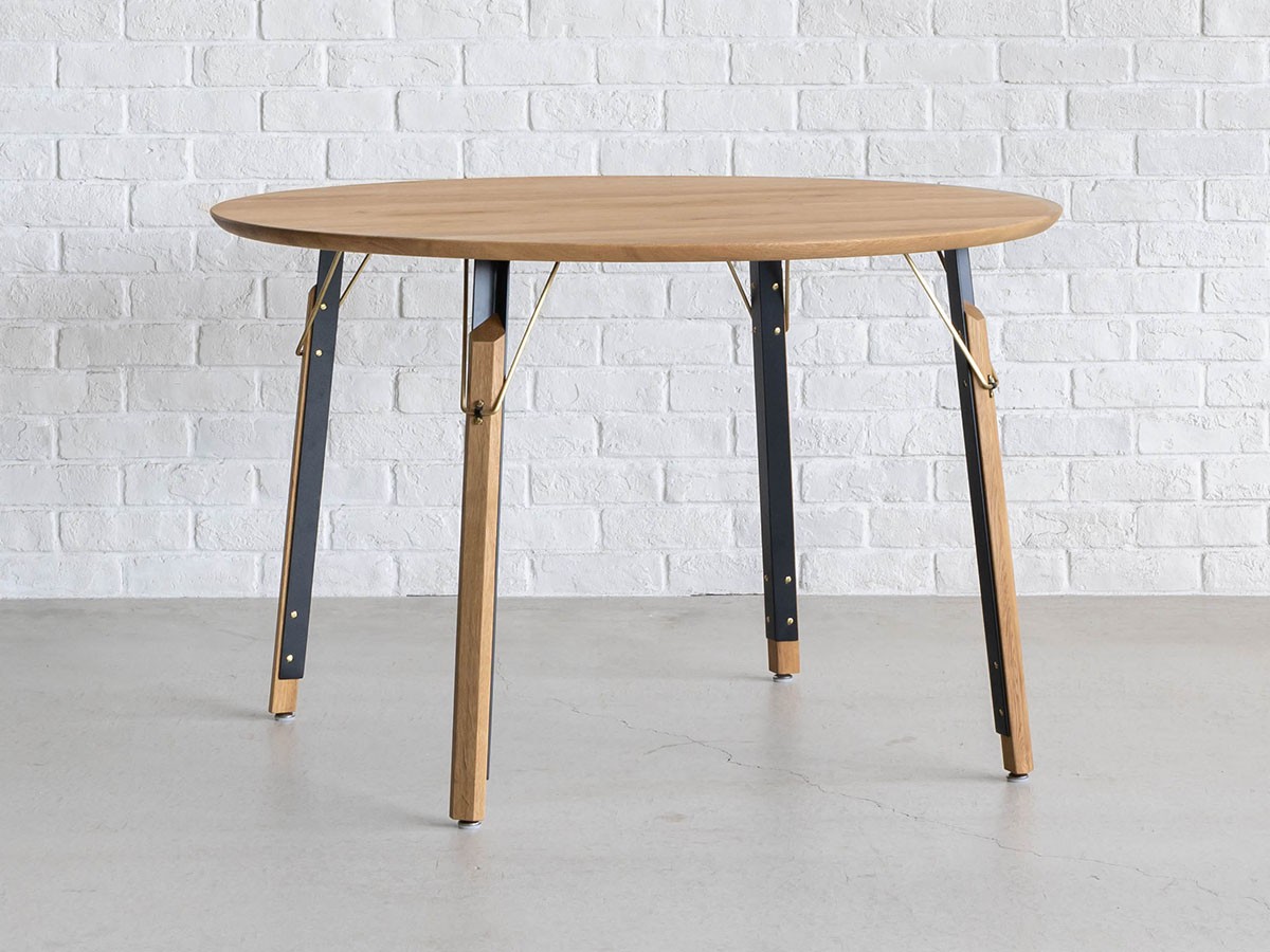 Easy Life MEATH DINING TABLE / イージーライフ ミース ダイニングテーブル
ラウンド天板（直径120cm）+ No.6脚（クラフト脚） （テーブル > ダイニングテーブル） 14