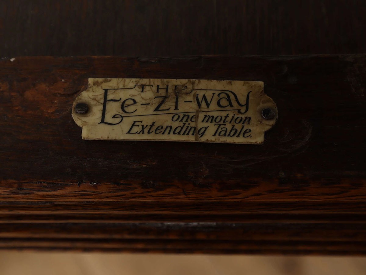 Lloyd's Antiques Real Antique Ee-zi-way Q/A Extension Table