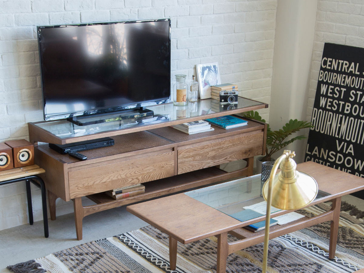 NOR CANARIS TV BOARD / ノル カナリス TVボード（ナラ材 / ウレタン塗装） （テレビボード・テレビ台 > テレビ台・ローボード） 2