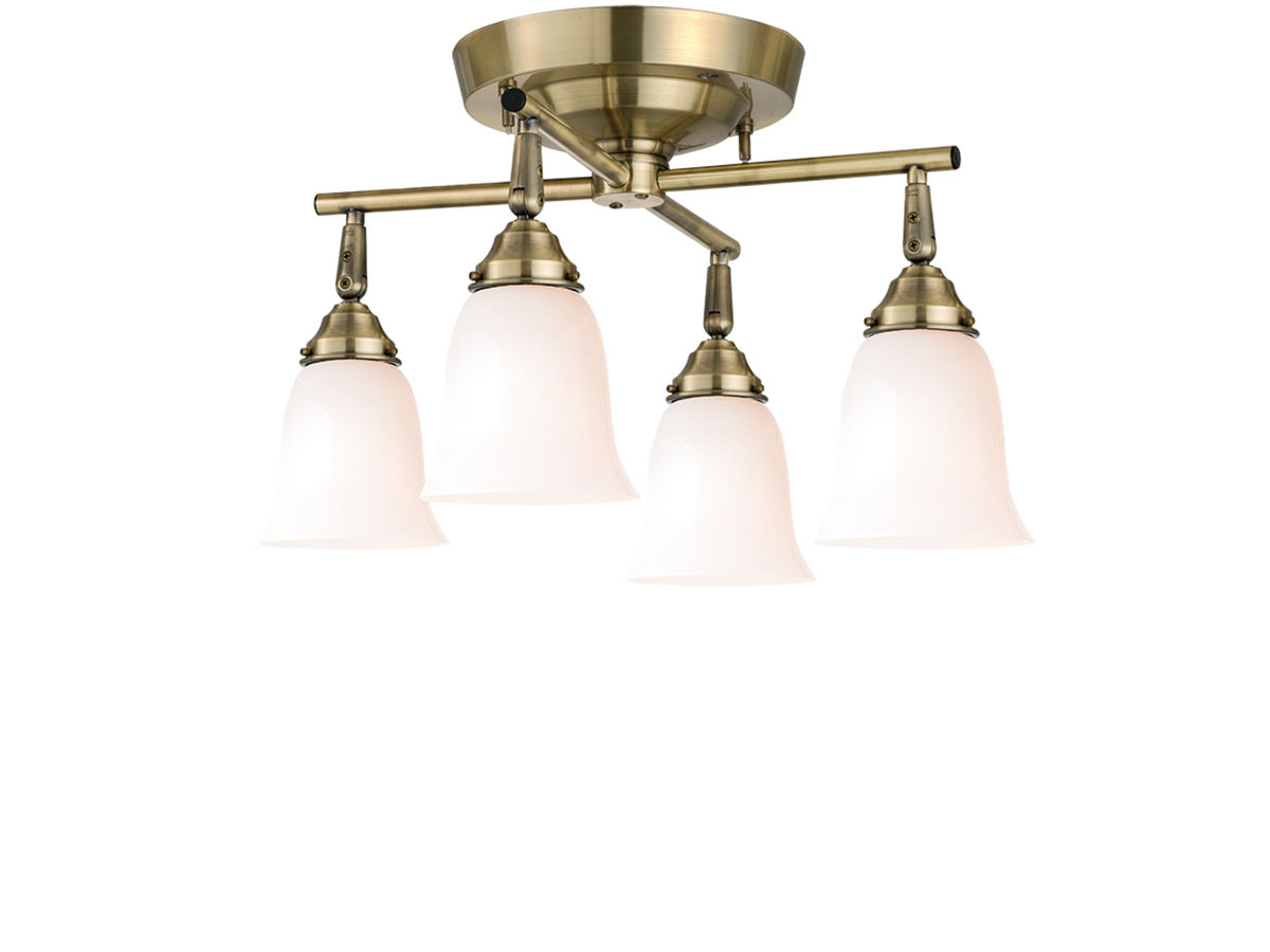 CUSTOM SERIES
4 Cross Ceiling Lamp × Trans Soil / カスタムシリーズ
4灯クロスシーリングランプ × トランス（ソイル） （ライト・照明 > シーリングライト） 1