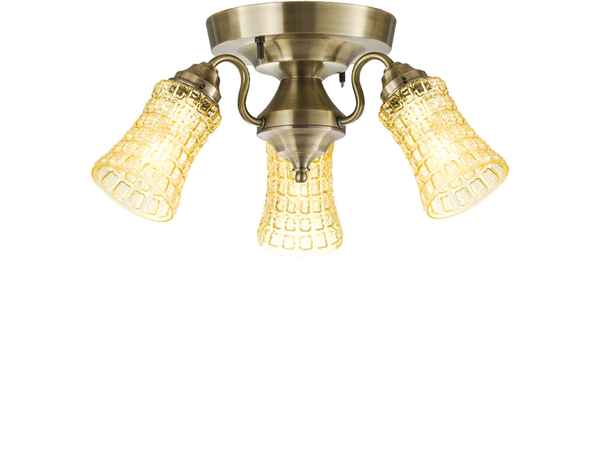 CUSTOM SERIES
3 Ceiling Lamp × Amaretto / カスタムシリーズ
3灯シーリングランプ × アマレット （ライト・照明 > シーリングライト） 9