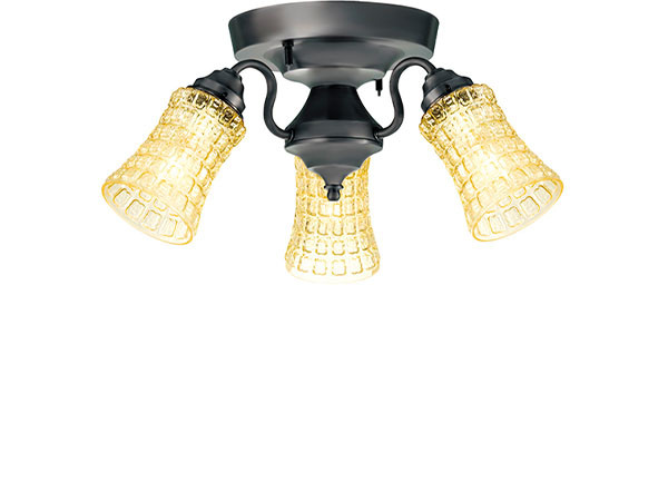 CUSTOM SERIES
3 Ceiling Lamp × Amaretto / カスタムシリーズ
3灯シーリングランプ × アマレット （ライト・照明 > シーリングライト） 3