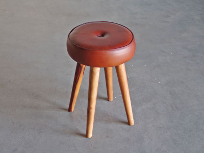 LIFE FURNITURE SF LEATHER STOOL / ライフファニチャー SF レザー